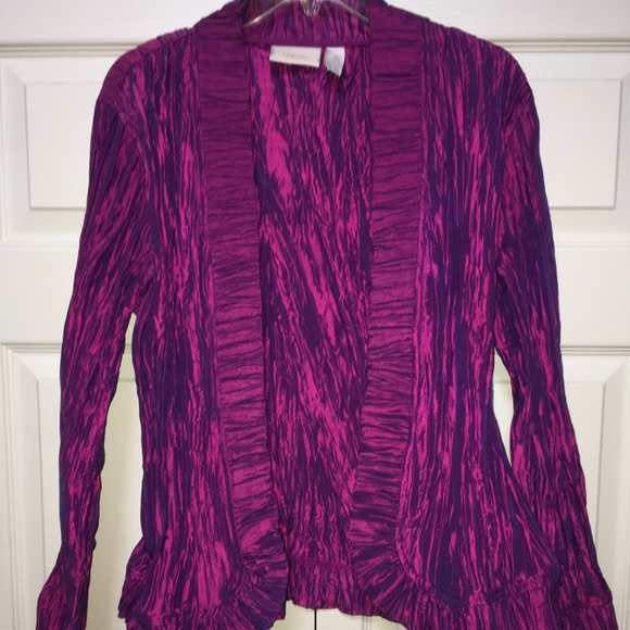 CHICO’S GORGEOUS STRETCHY JACKET BY CHICO’S SIZE 2 - Picture 3 of 4